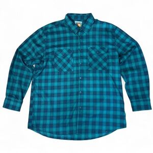 Unknown Brand Frankenstein Plaid Flannel Shirt Green & Black